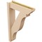 Ekena Millwork 6-in W x 22-in D x 34-in H Funston Slat Rough Cedar Woodgrain TimberThane Outlooker, Primed Tan OUTUR060X22X34FST24RCPR - alternate 5